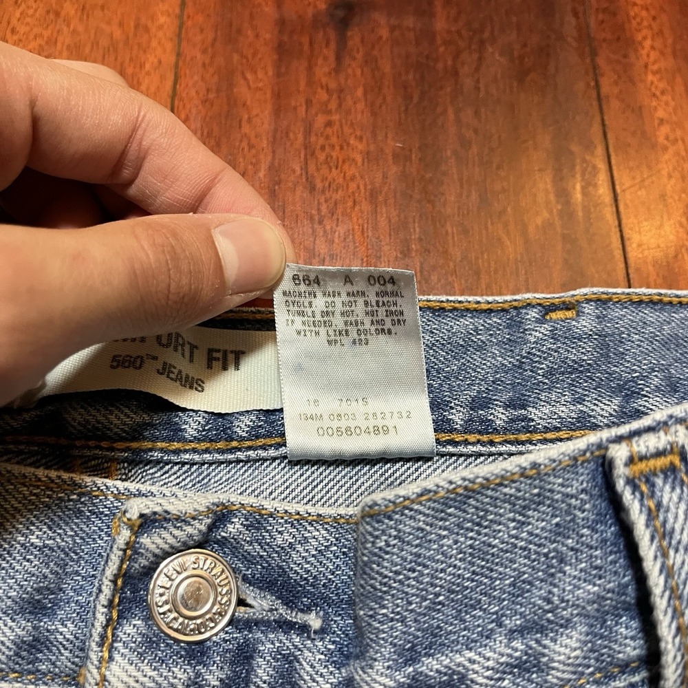Vintage Levis Jeans Mens 38x32 (37x31) Blue Light Wash Comfort Fit Y2K READ - Picture 6 of 13